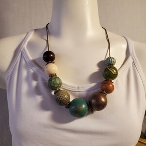 Wooden‎ Bead Necklace